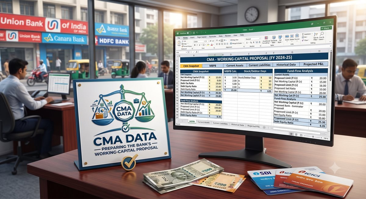 CMA data for a bank's working-capital proposal